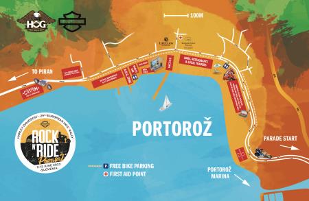 Portorozˇ H.O.G.® Rally Map 2022